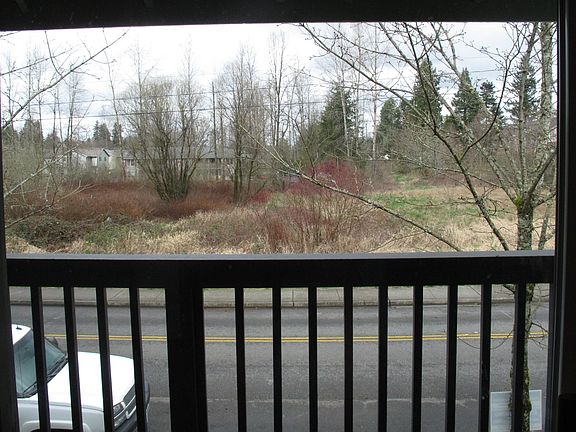 View from balcony across the street