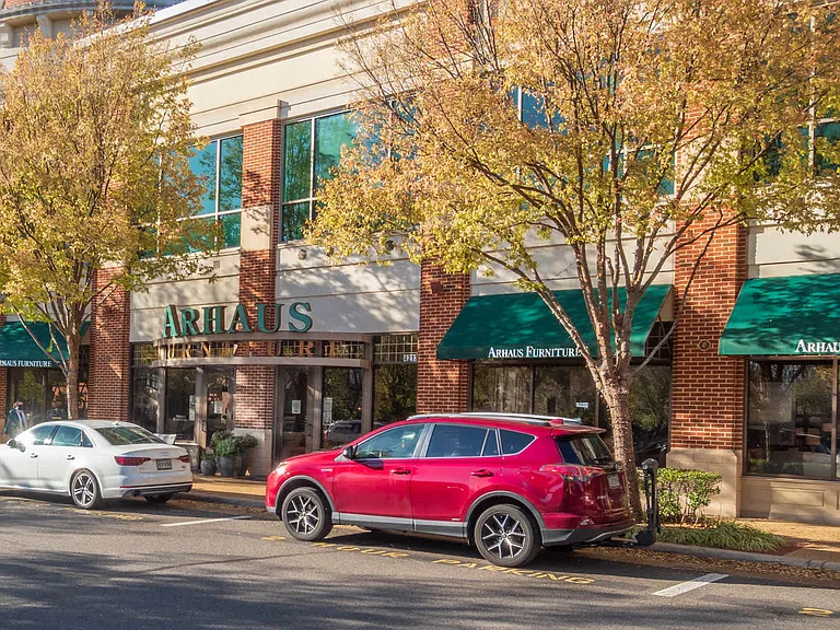 Enjoy tree lined streets and upscale shopping.