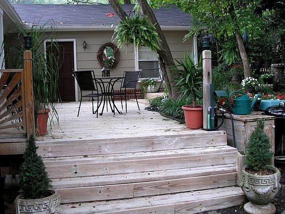 Steps to deck & patio