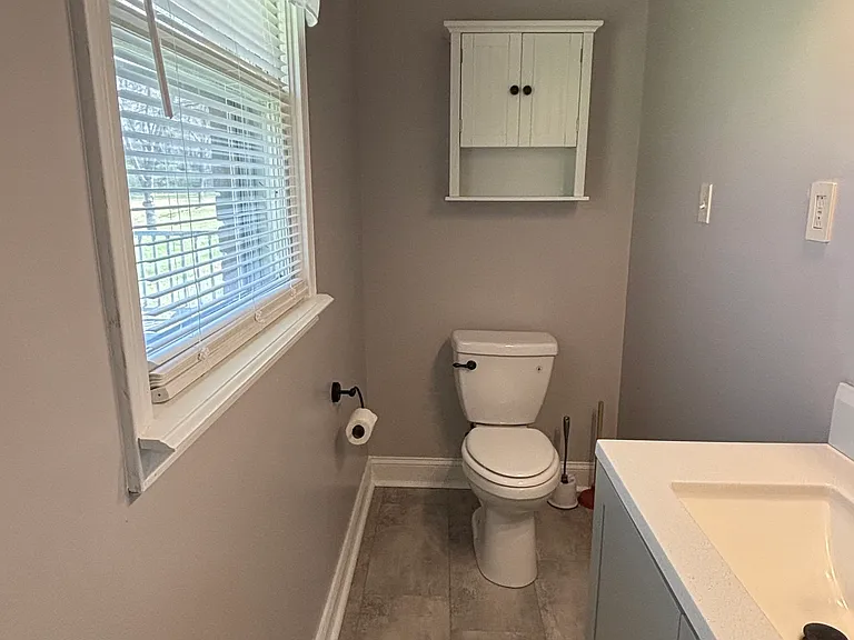 Half bath in master bedroom