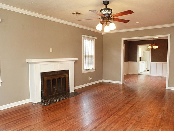 Living Room has hardwoods & fireplace