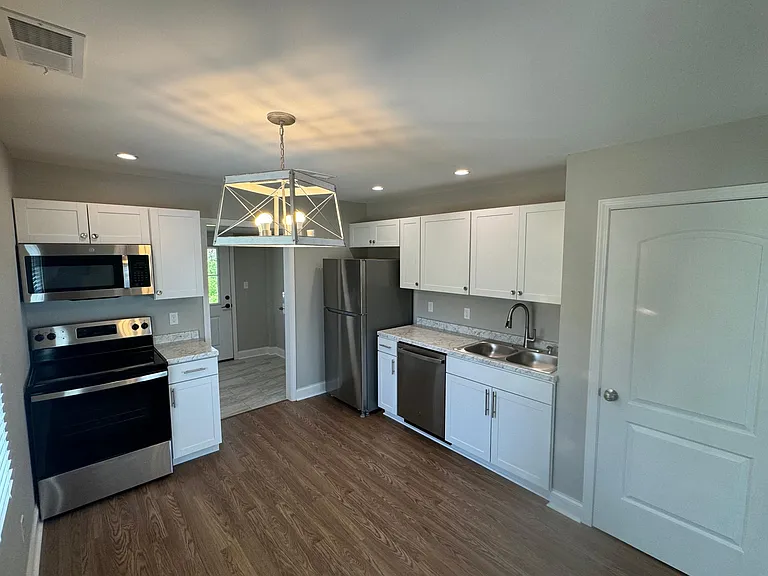 Kitchen with new appliances