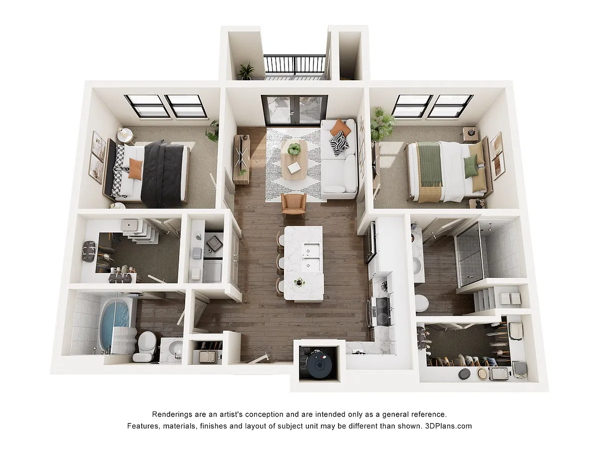 Floor plan B1 - 2 bed