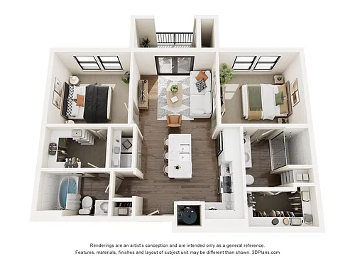 Floor plan B1 - 2 bed