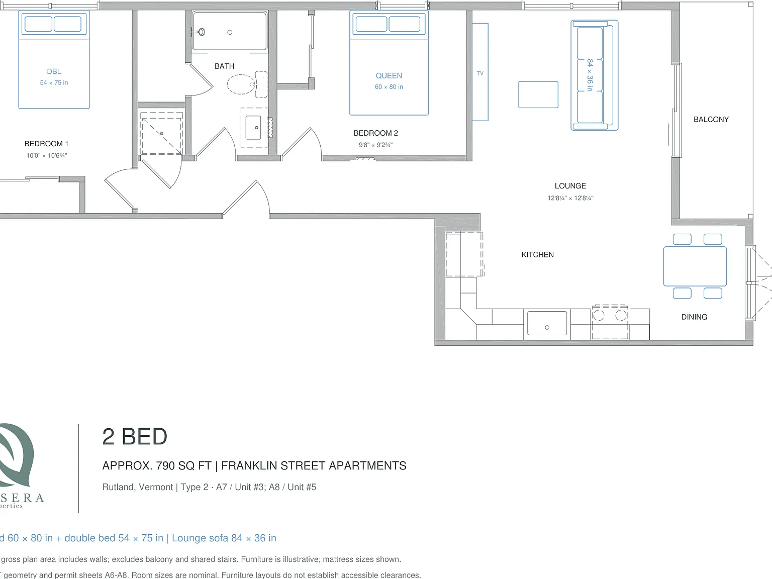 2 bed, 727 sqft, $2,000 — Photo 2