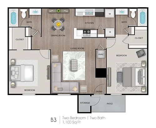 Floor plan Magnolia - B3
