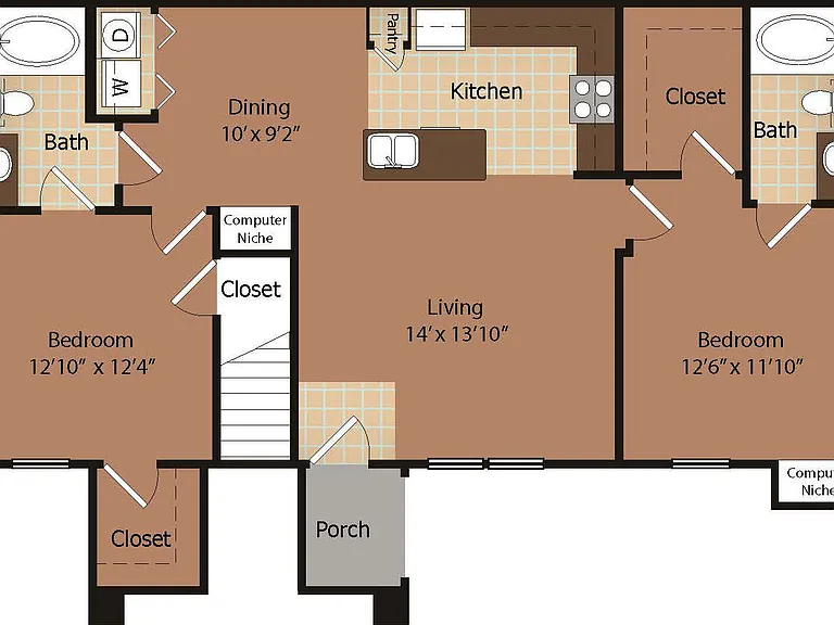 B2 floor plan Ten Pines at Summerwood