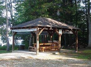 Gazebo at the beach.