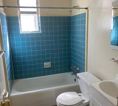 Cute Bathroom with NEW vanity and lighting