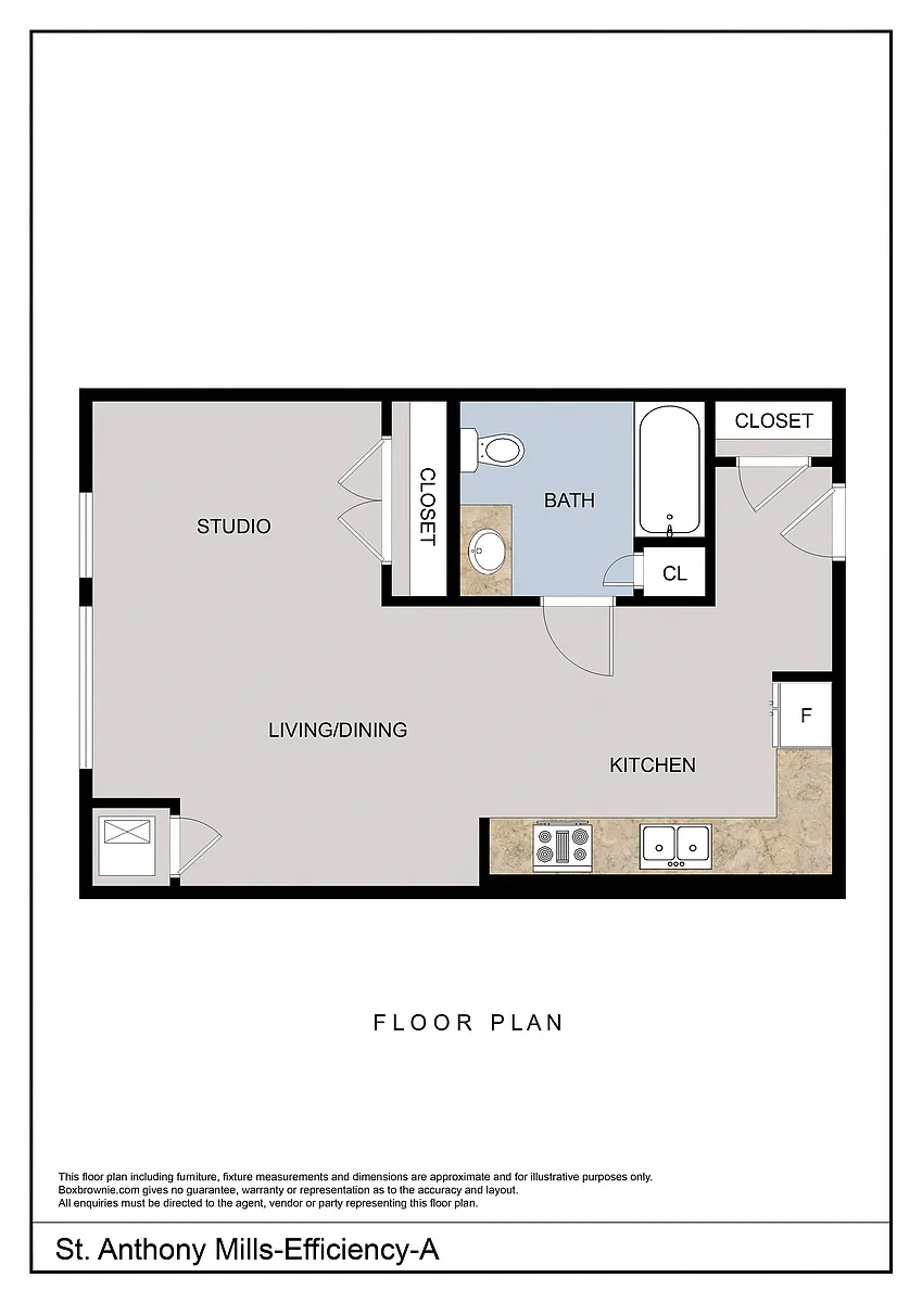 Floor plan Studio