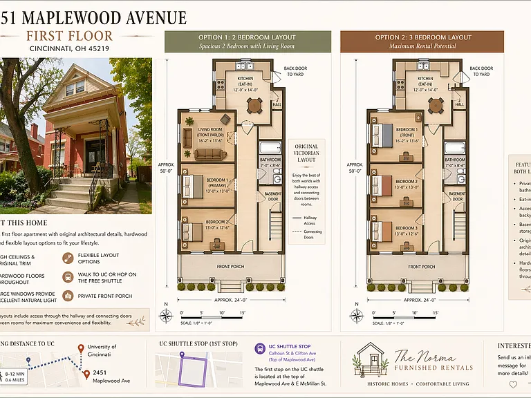 2 Bedroom $1500
3 Bedroom $1850