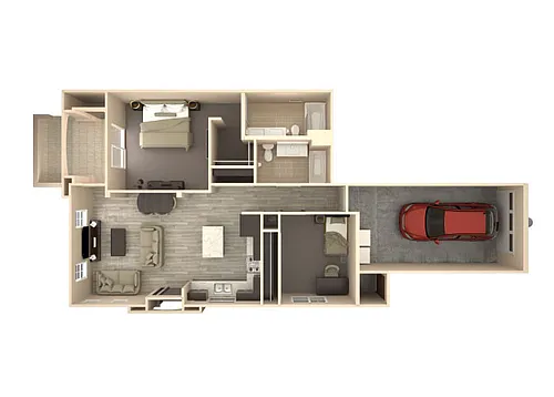 Floor plan Atlantis with Direct Garage Access