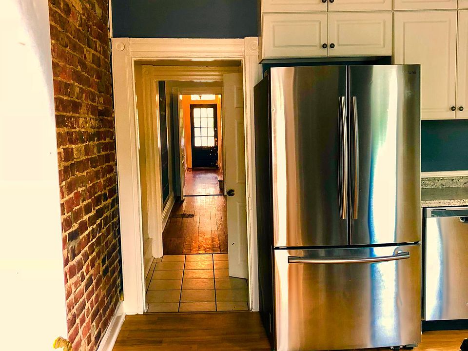 Looking down the hall to the front door.
