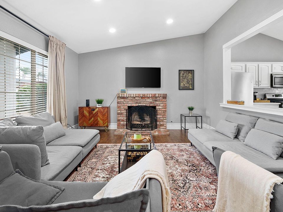 Cozy fireplace and entertainment area