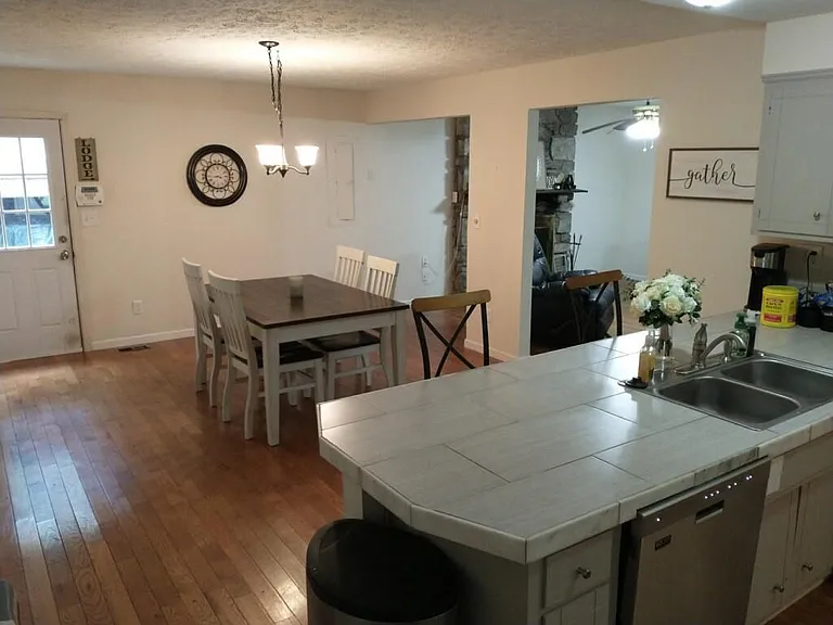 Kitchen and dining area