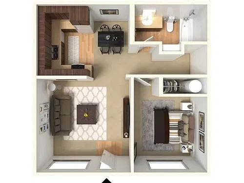 Floor plan 1X1