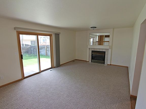 Family room with gas fireplace