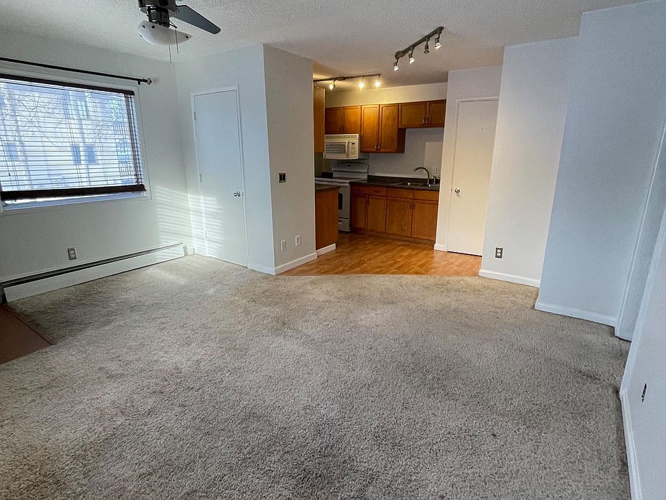 Living room facing kitchen