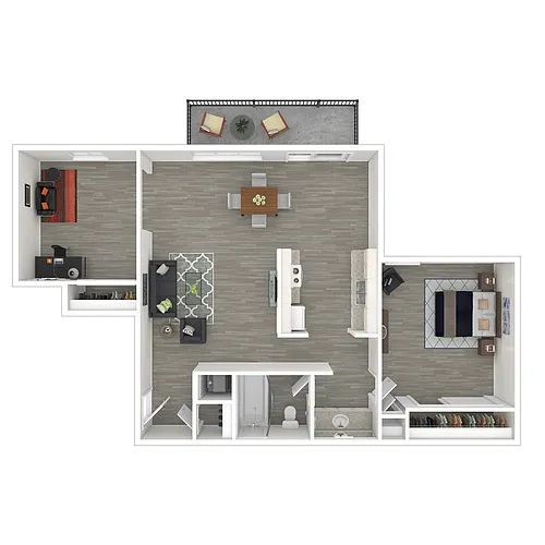 Floor plan 1x1Den
