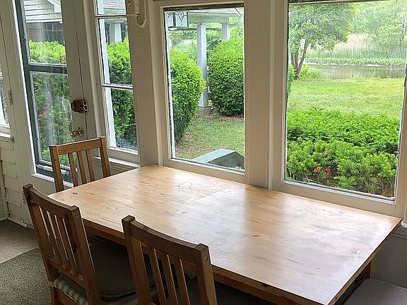 Breakfast room-backyard view