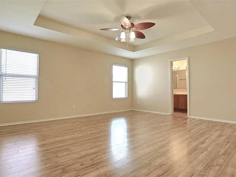 Over-sized primary bedroom.