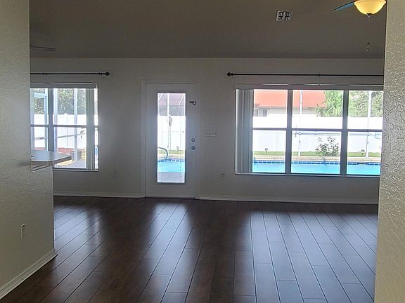 Beautiful wood plank flooring throughout