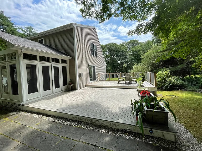 Spacious private deck