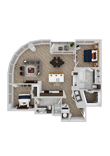 Floor plan Q