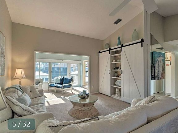 Games, puzzles, extra glasses behind barn doors.