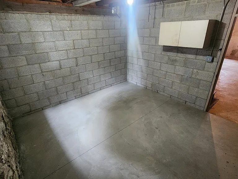 Basement storage room