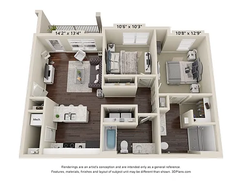 Floor plan The Harlem 1