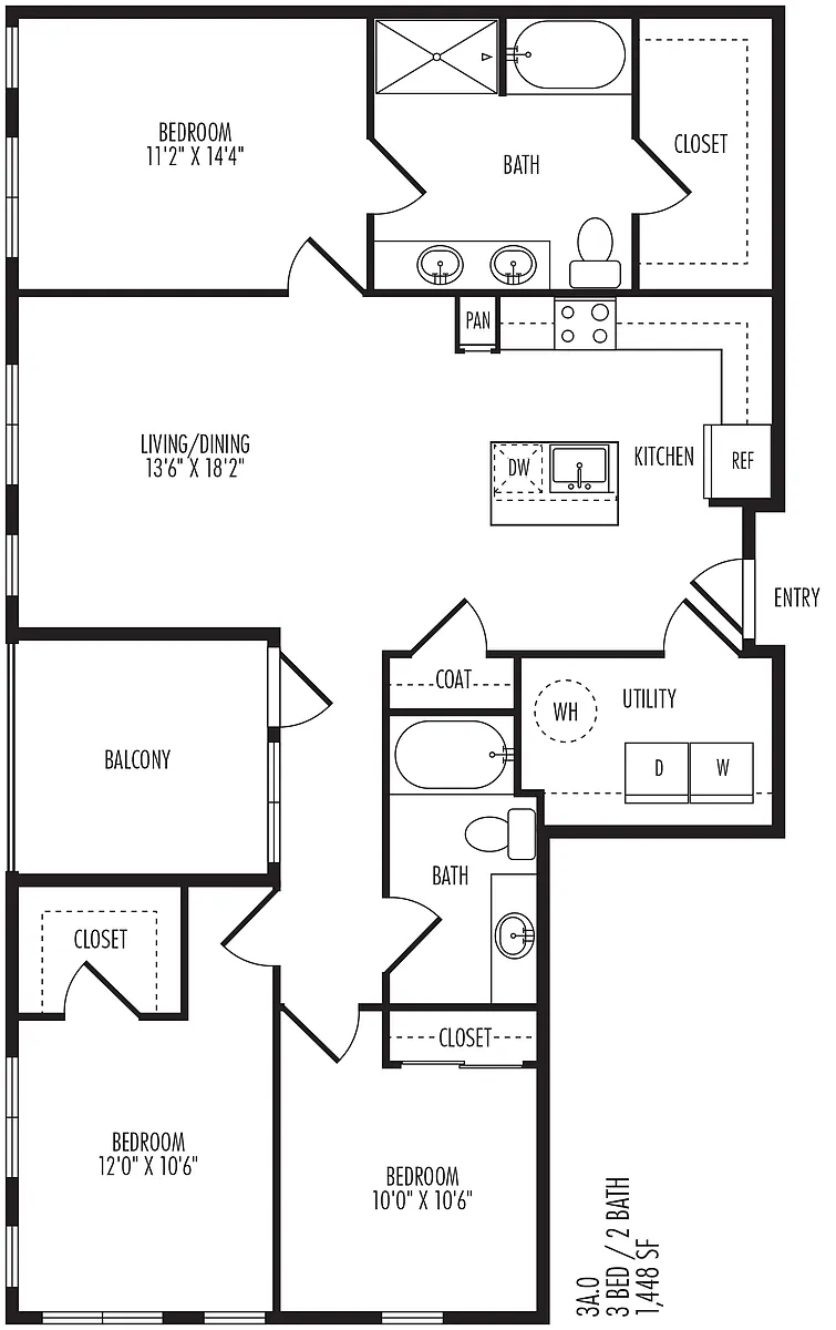 Floor plan 3A