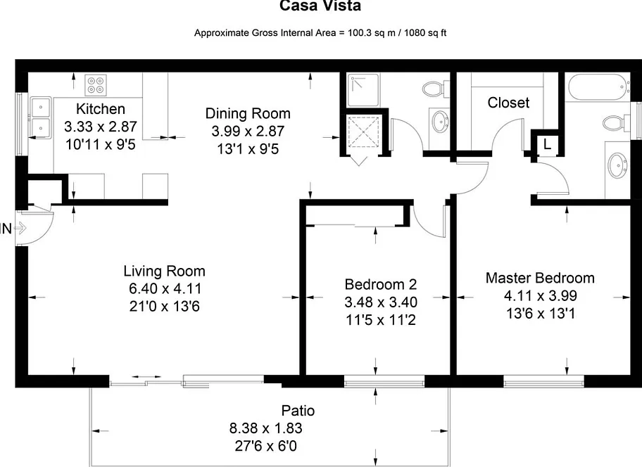 2 bed, 1200 sqft, $1,499 — Photo 2