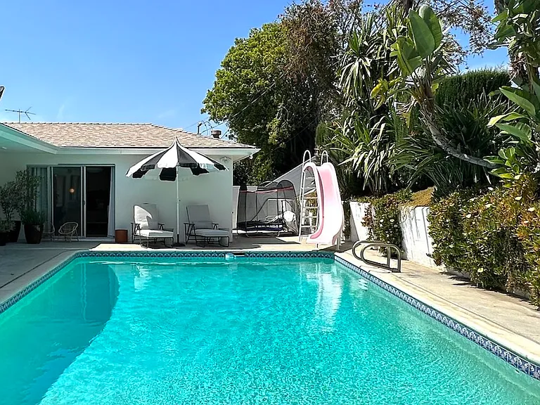 pool with slide