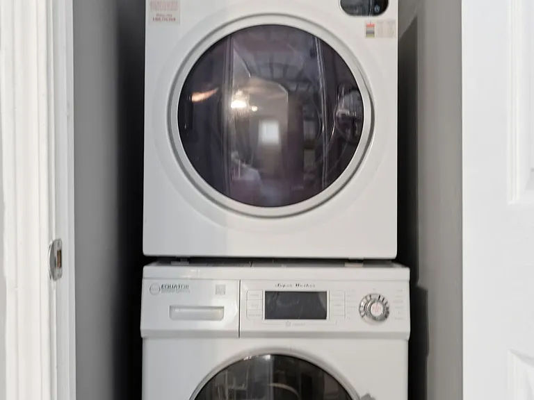 Convenient in-unit laundry space