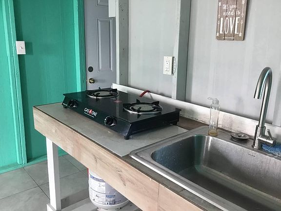 Kitchenette with propane stove