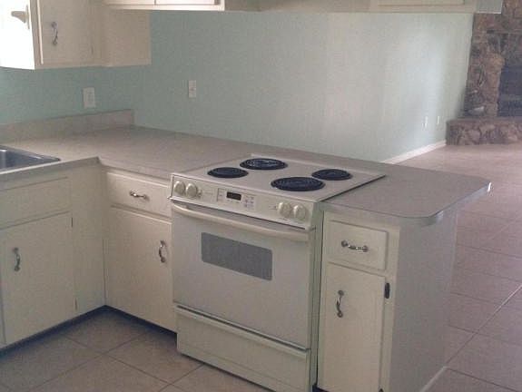 kitchen overlooking family room