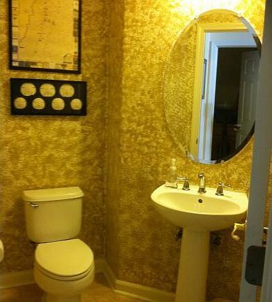 Half bathroom downstairs