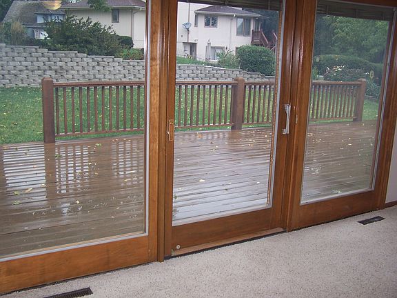 Pella Sliding Glass Door w/ Built in Louvers