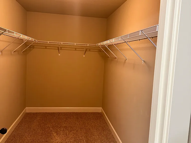 Master bedroom walk in closet