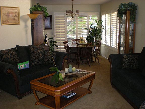 living room and dining