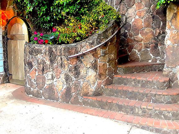 Wine Cellar at bottom of Tuscan Steps