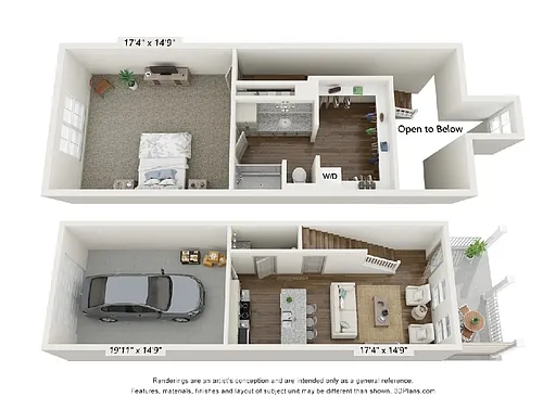 Floor plan Belle with Garage