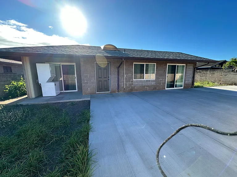 Backyard with outdoor access