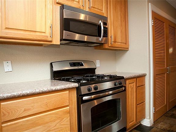 Stainless gas stove.