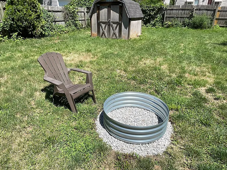 Fire pit/ shed for storage