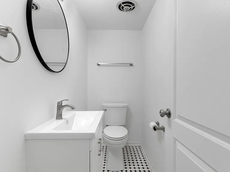 First floor half bath
