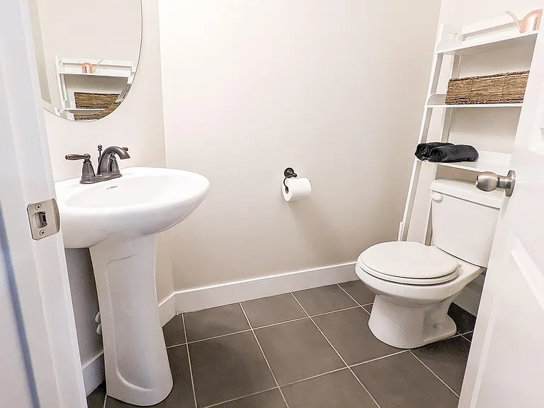 Powder bathroom.