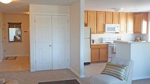 Tile entry leads to family room