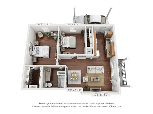 Floor plan The Cedar